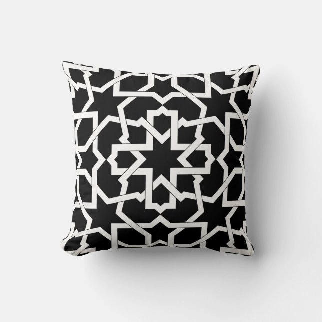 Moroccan mosaic of drawing up geometric in cushion (Front)