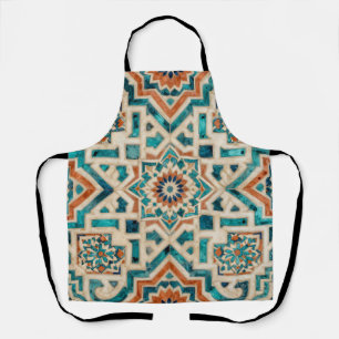 Moroccan Mosaic Pattern Apron