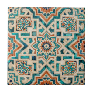 Moroccan Mosaic Pattern Ceramic Tile