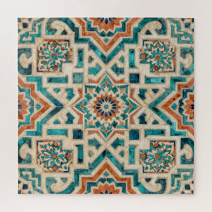 Moroccan Mosaic Pattern Jigsaw Puzzle