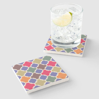 Moroccan Mosaic Pattern Stone Coaster