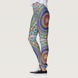 Moroccan Mosaic Print Leggings