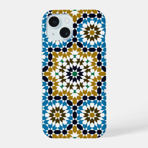Moroccan Mosaic Traditional Geometric Boho Pattern iPhone 15 Case
