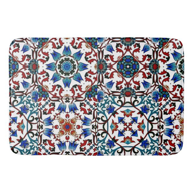 Moroccan,mosaic,Turkish, Bath Mat (Front)