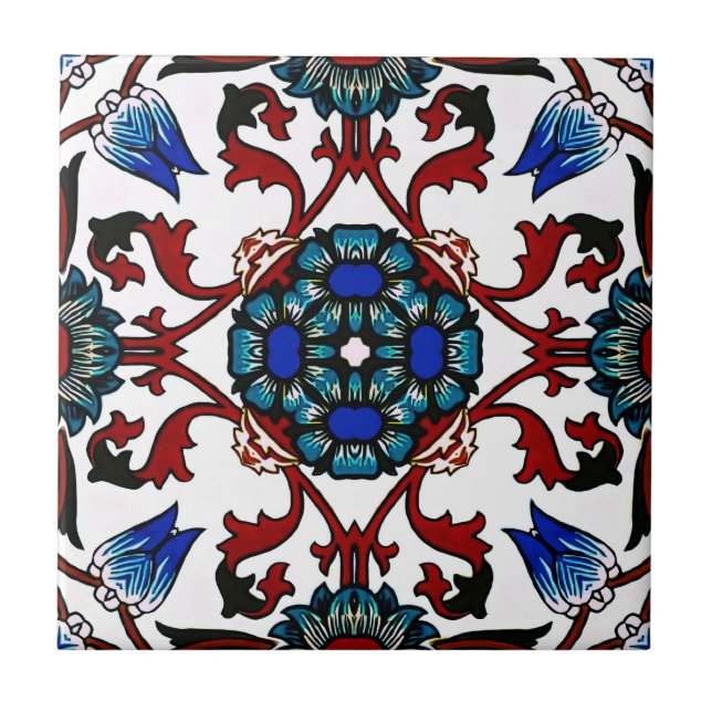 Moroccan,mosaic,Turkish, Ceramic Tile (Front)