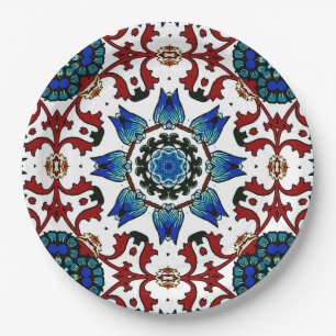 ,Moroccan,mosaic,Turkish, Paper Plate