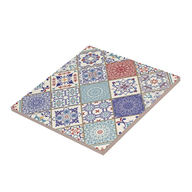 Moroccan Mosaic Vintage Ceramic Tile (Side)