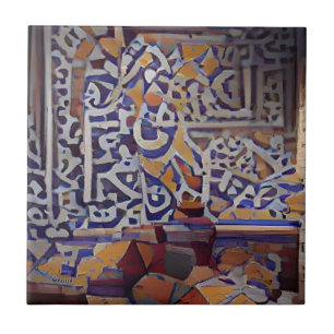 Moroccan mosaic wall geometric art ceramic tile
