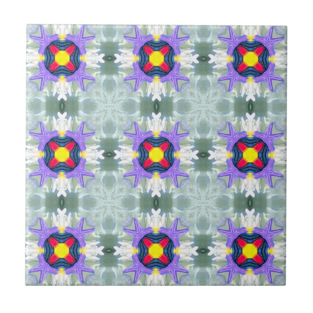moroccan multi-colour geometric tile (Front)