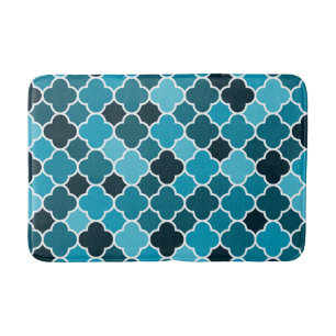 Moroccan pattern bath mat