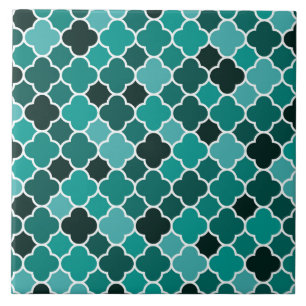 Moroccan pattern ceramic tile