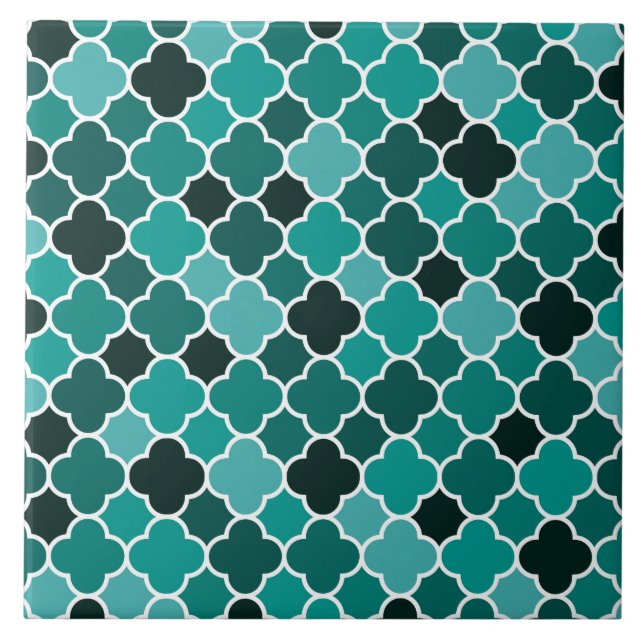 Moroccan pattern ceramic tile (Front)
