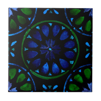 Moroccan pattern ceramic tile
