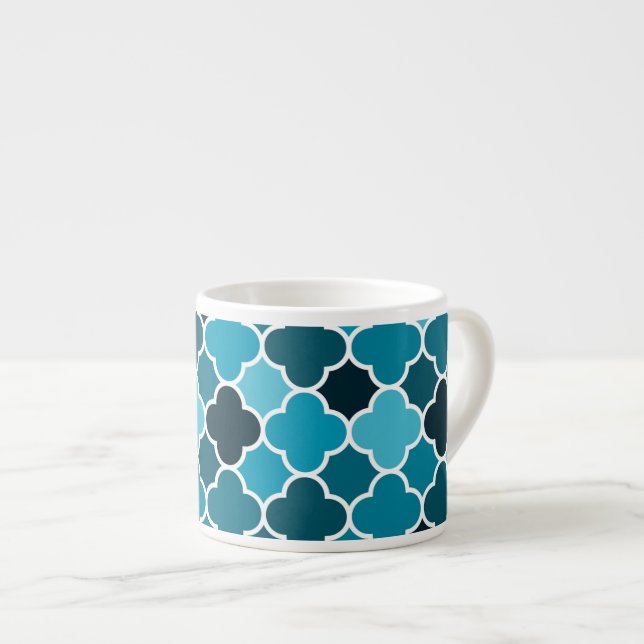 Moroccan pattern espresso cup (Front Right)