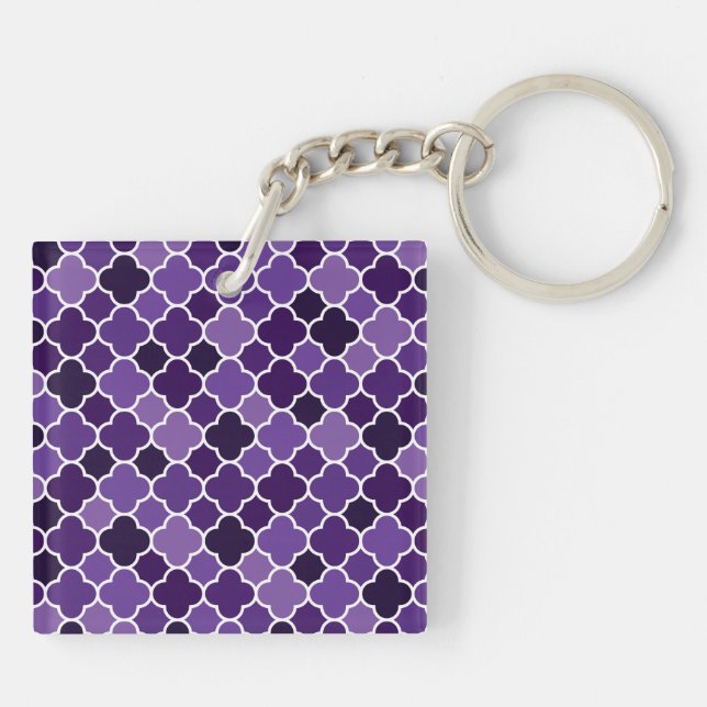 Moroccan pattern key ring (Back)
