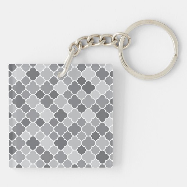 Moroccan pattern key ring (Back)