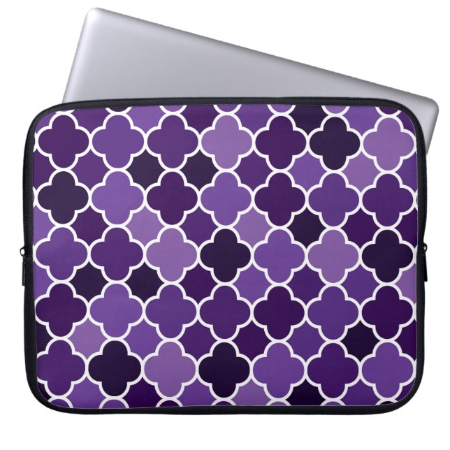 Moroccan pattern laptop sleeve (Front)