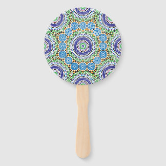Moroccan Pattern (Mosaic) Hand Fan