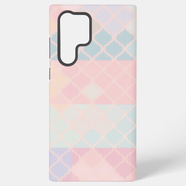 Moroccan Pattern Pastel Geometric Phone Case (Back)