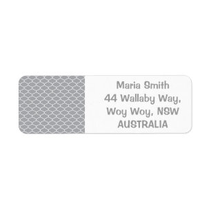 Moroccan pattern return address label