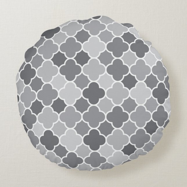 Moroccan pattern round cushion (Back)