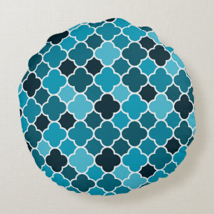 Moroccan pattern round cushion