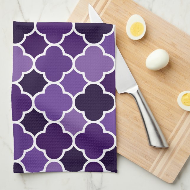 Moroccan pattern tea towel (Quarter Fold)