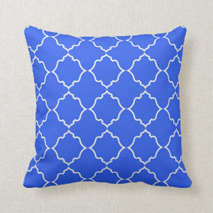 Moroccan Peacock Blue Cushion