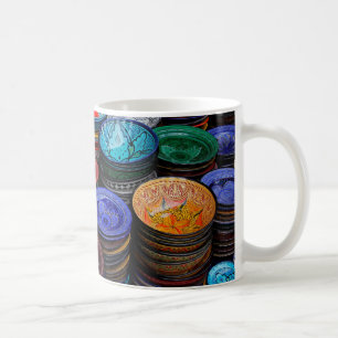 Moroccan Plates At Market Coffee Mug