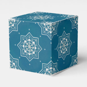 Moroccan Portuguese Blue Azulejos Tile Pattern Favour Box