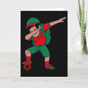 Moroccan Pride Boy Moroccan Soccer Player Byll Mor Card