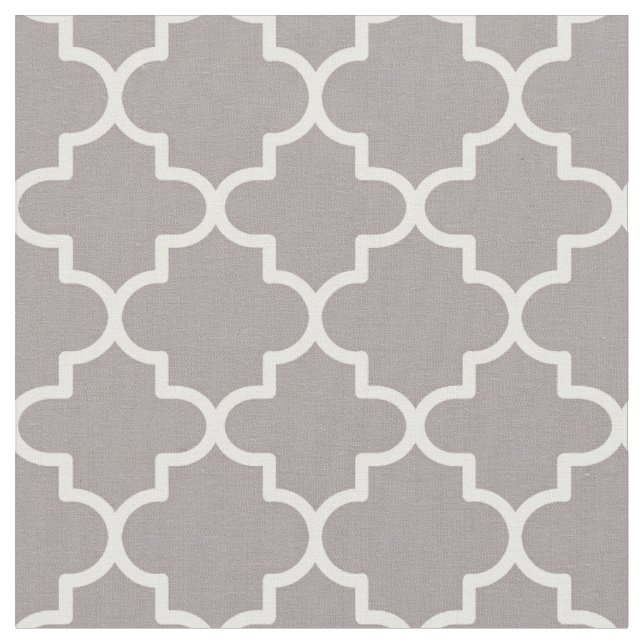 Moroccan Quatrefoil Patterned Fabric (Close Up)