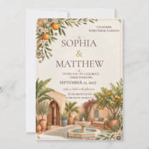 Moroccan Riad Wedding | Ivory & Terracotta Zellige