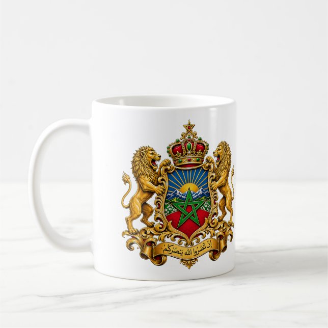 Moroccan Royal Heritage Crest Mugs | (Left)