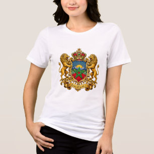 Moroccan Royal Heritage Crest T-Shirt Tri-Blend Shirt
