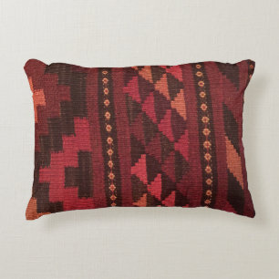 Moroccan Rug, burgundy tone Decorative Cushion