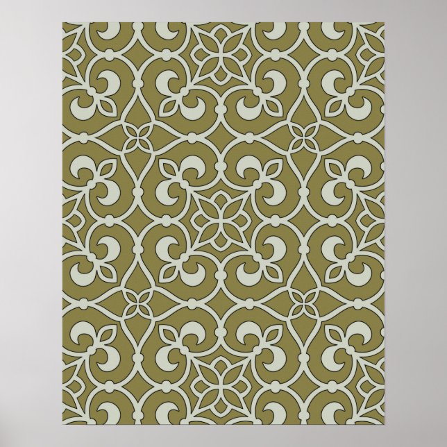 Moroccan Scroll Design Classic Decor (Front)