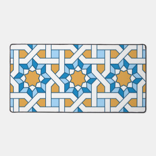 Moroccan seamless pattern mosaics desk mat