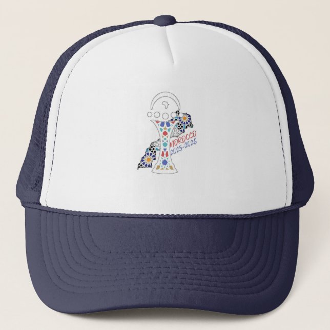 Moroccan Spirit 2025/2026 – Africa Cup Design Trucker Hat (Front)