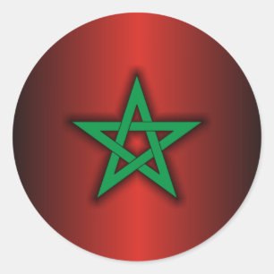 "Moroccan Steel 2" Classic Round Sticker