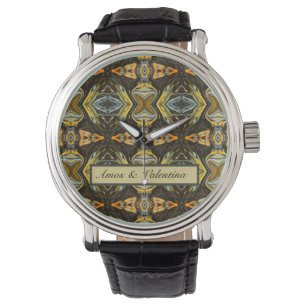 Moroccan style marble customisable watch