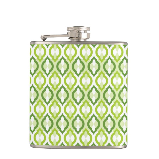 Moroccan Style Pattern Hip Flask (Front)