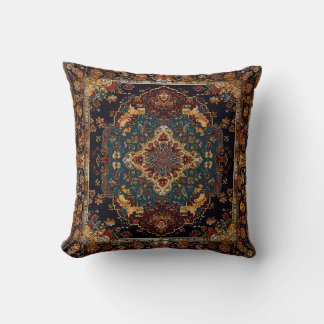 Moroccan Style Red Blue Cushion