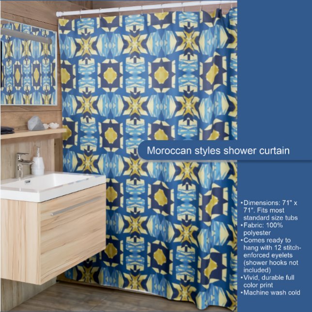 Moroccan styles shower curtain (Creator Uploaded)