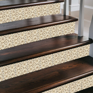 Moroccan Tapestry Mediterranean Beige & Ivory Ceramic Tile