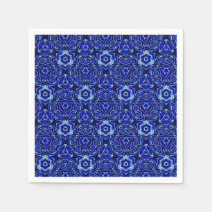 Moroccan Textile Pattern Tiled Symmetry Napkin