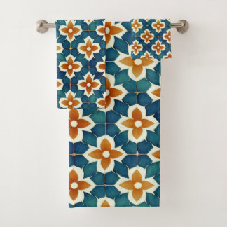 Moroccan Tile Bath Towel Set