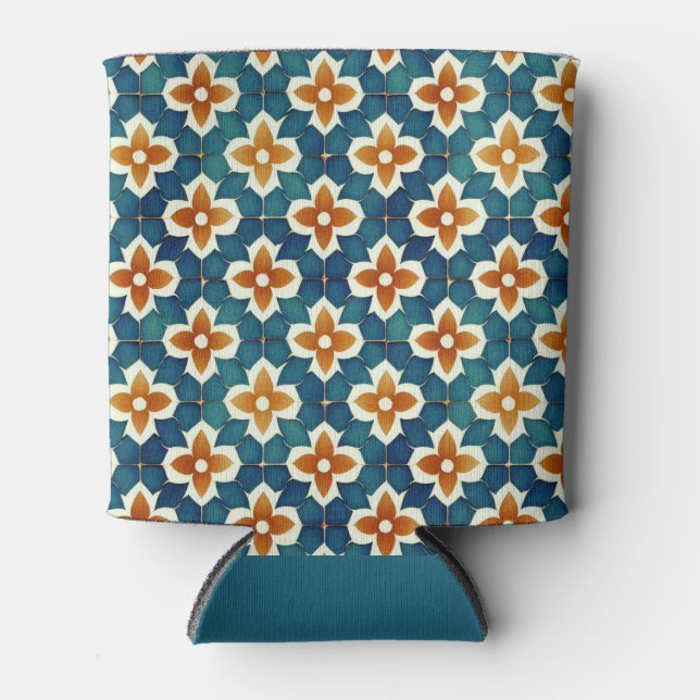 Moroccan Tile Can Cooler (Front)