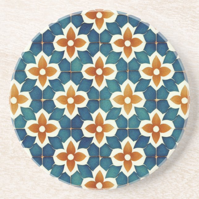 Moroccan Tile Coaster (Front)