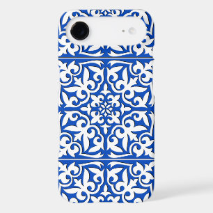 Moroccan tile - cobalt blue and white